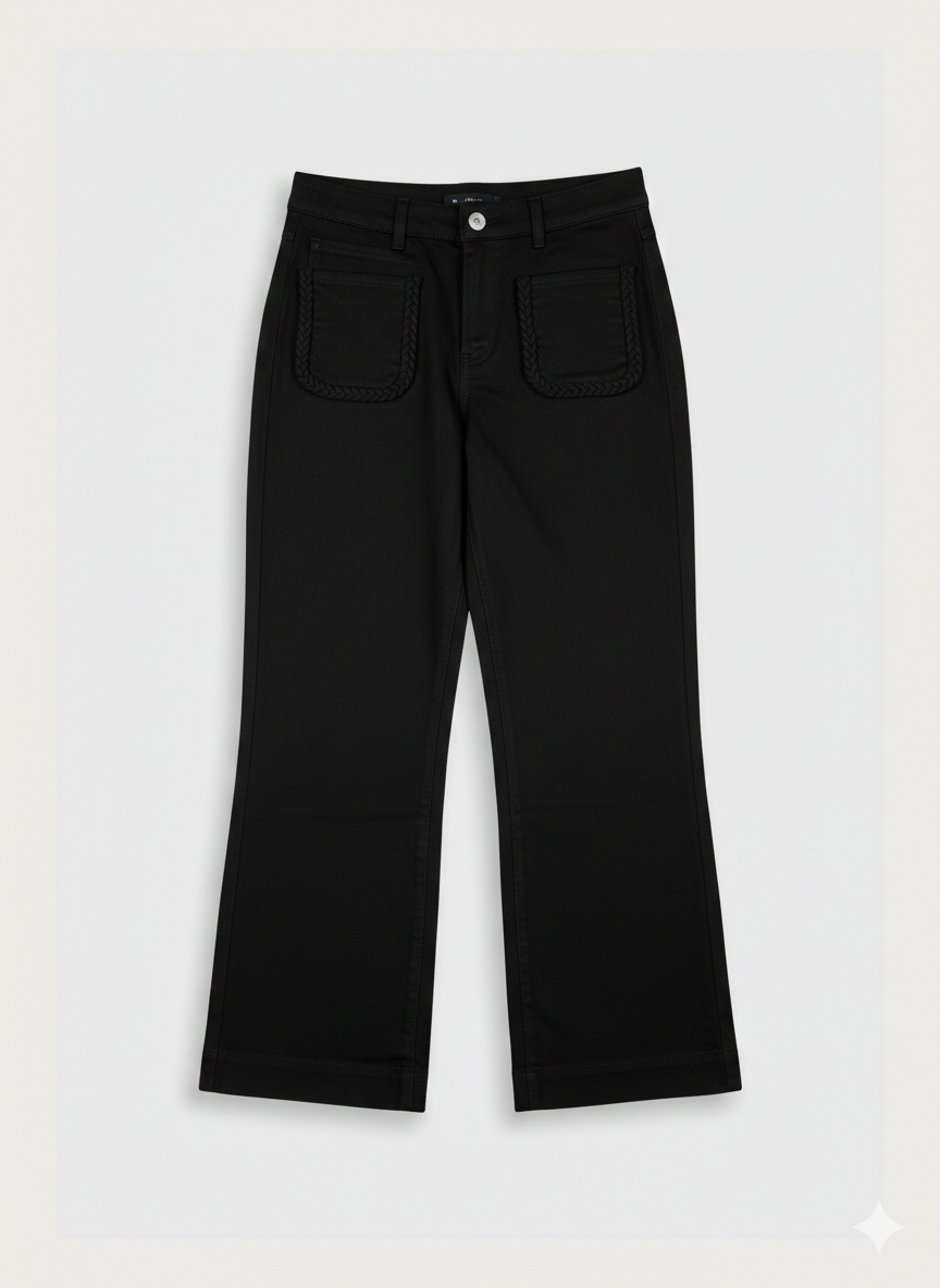Pantalón bolsillos trenzados