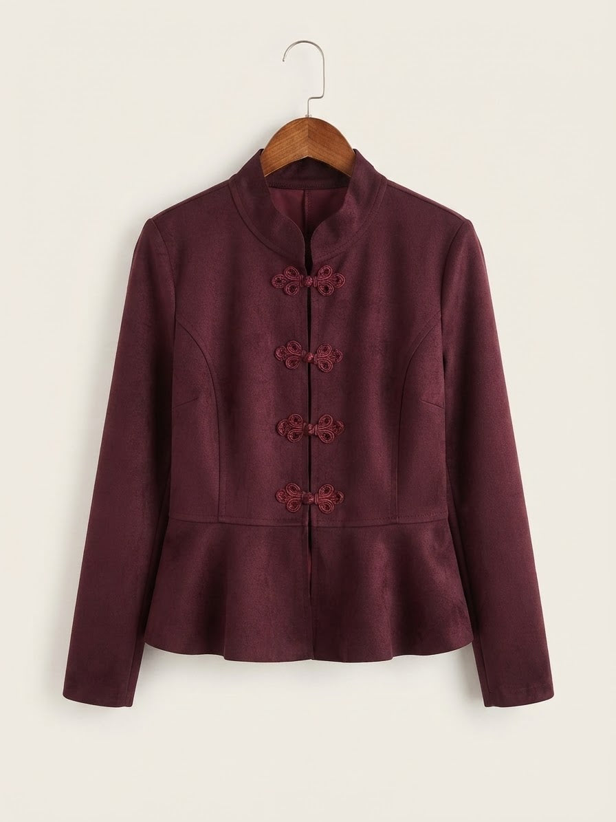 Chaqueta fina | Estilo Oriental con Bajo Peplum