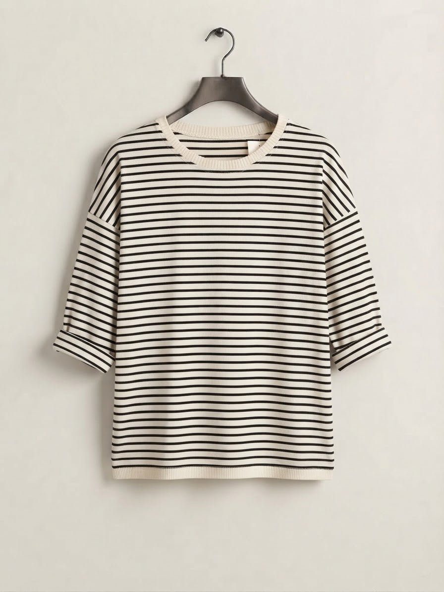 Camiseta Rayas | Ribete Contraste