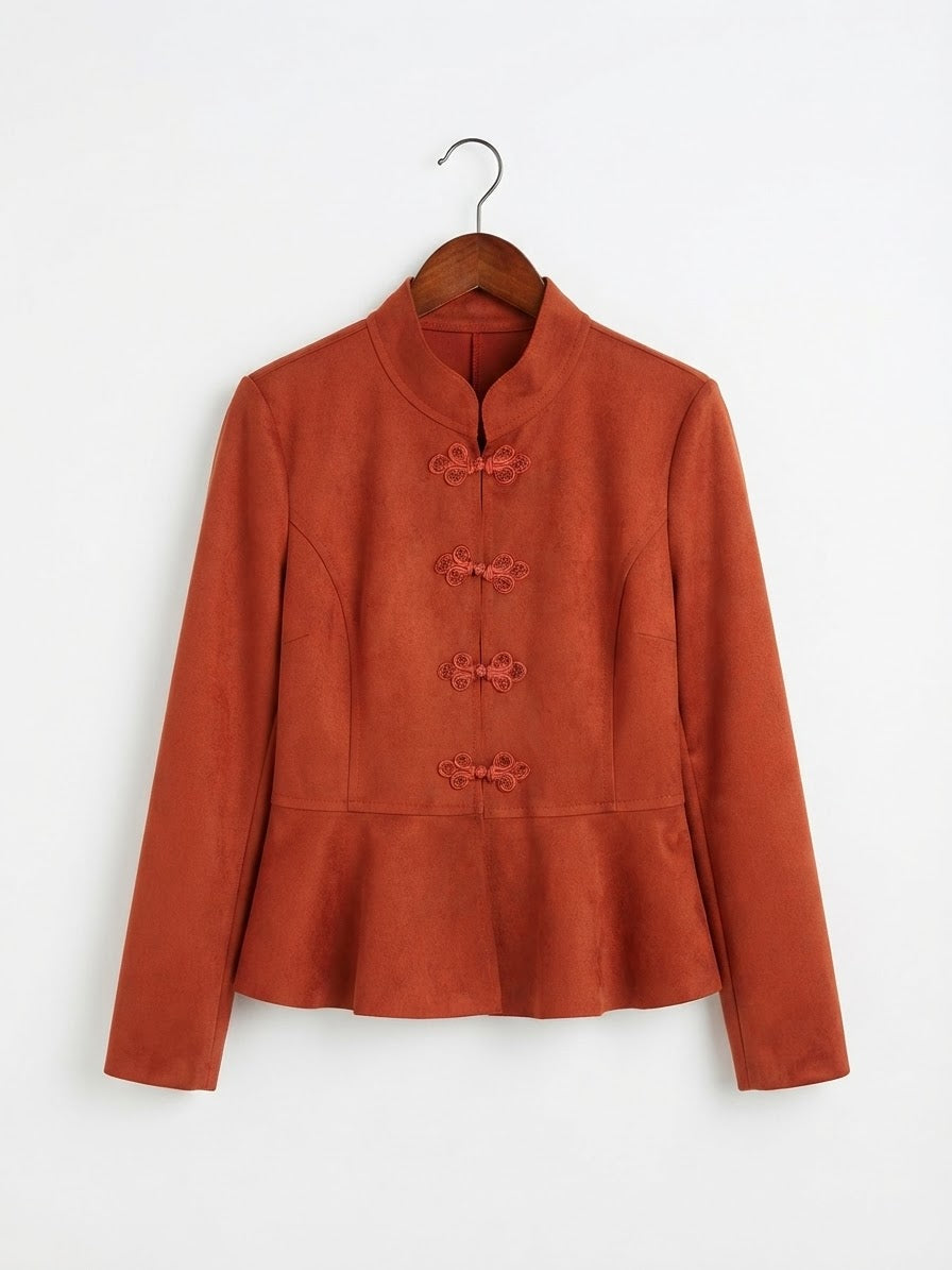 Chaqueta fina | Estilo Oriental con Bajo Peplum