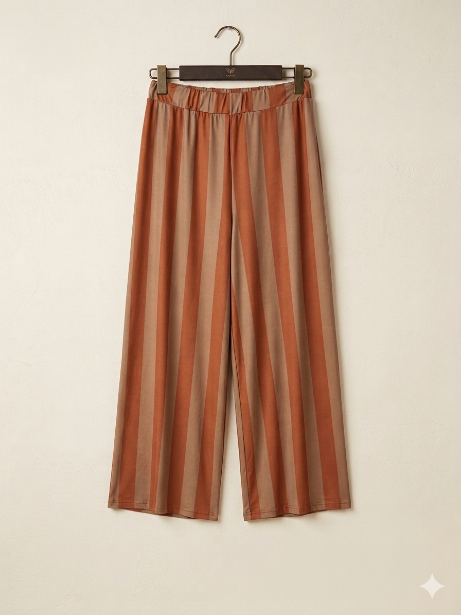 Pantalón Fluido de Punto Frío – Estilo Minimalista y Fresco