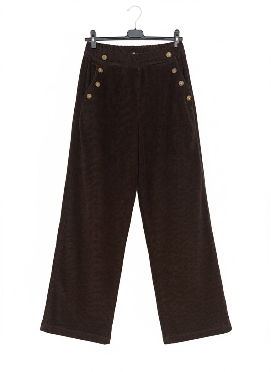 Pantalon pana Wilde leg