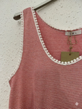 Camiseta de Tirantes con Detalle de Bolitas