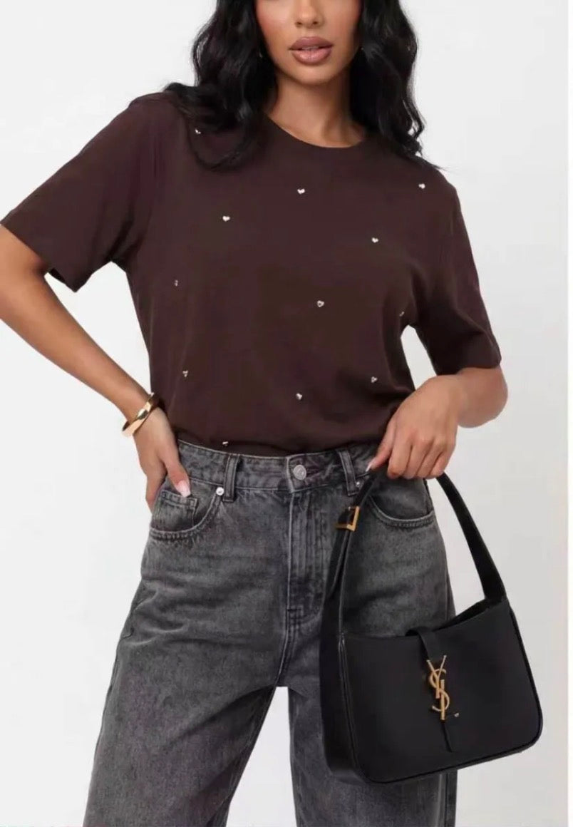 Camiseta | Brillo Corazones