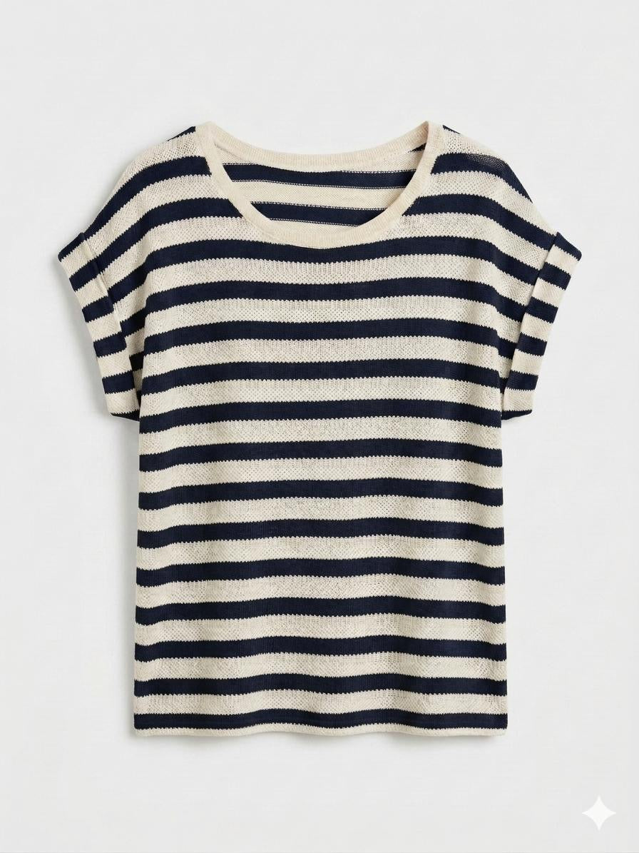 Camiseta de Punto Rayado