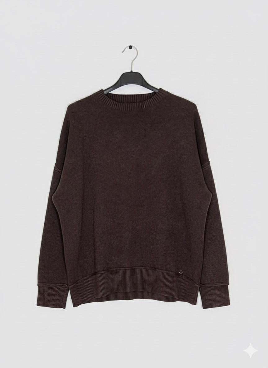 Jersey Oversize con Costuras Vistas - Talla Grande