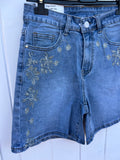 Pantalón Corto | Bordado Flores