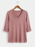 Camiseta Suave | Tachuelas Cuello Pico