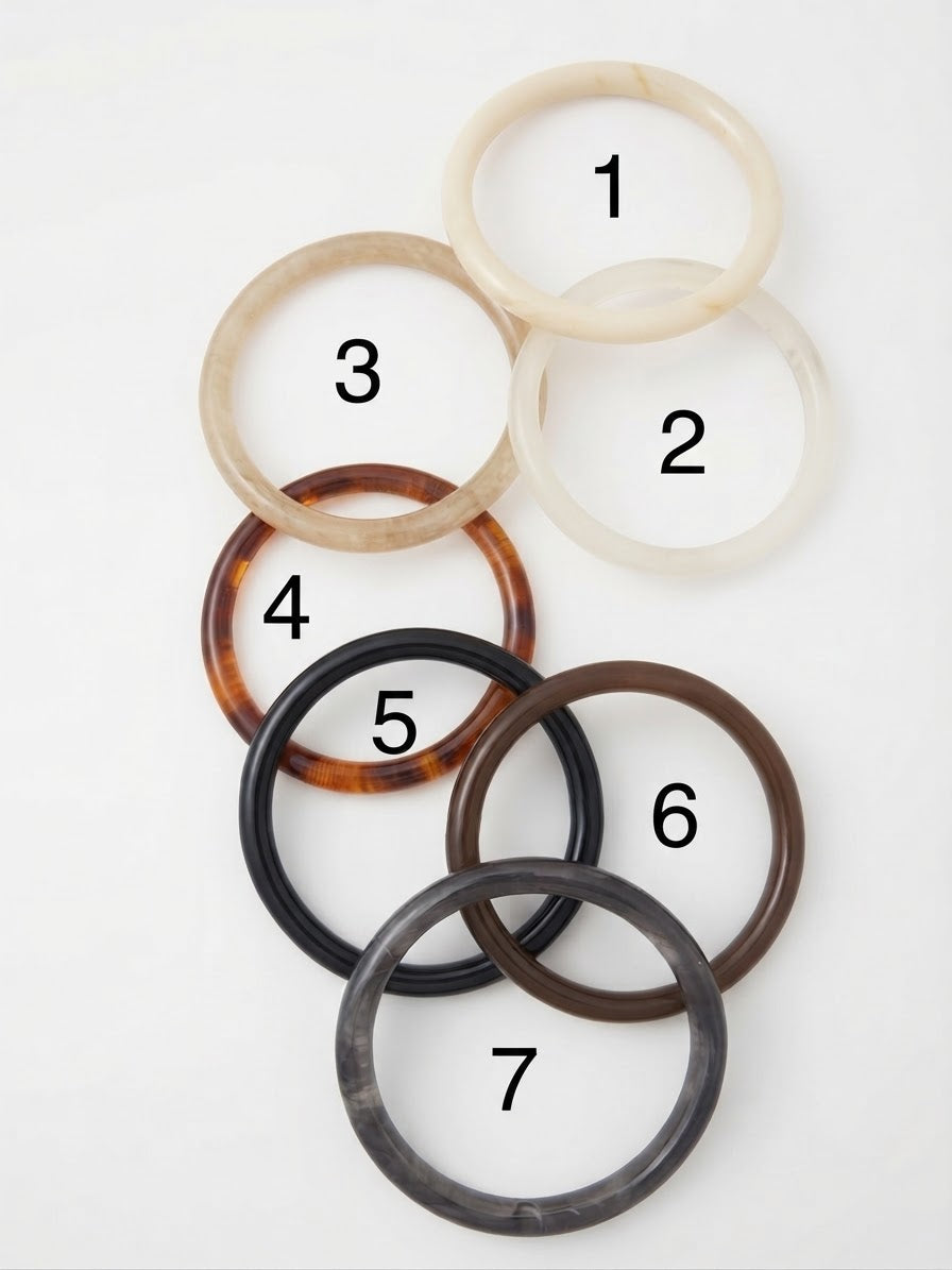 Pulsera | fina de resina efecto carey