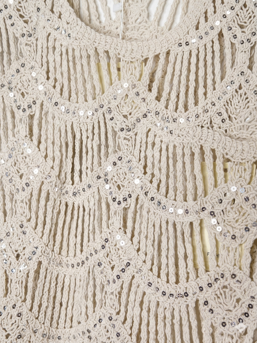 Top Crochet con Lentejuelas