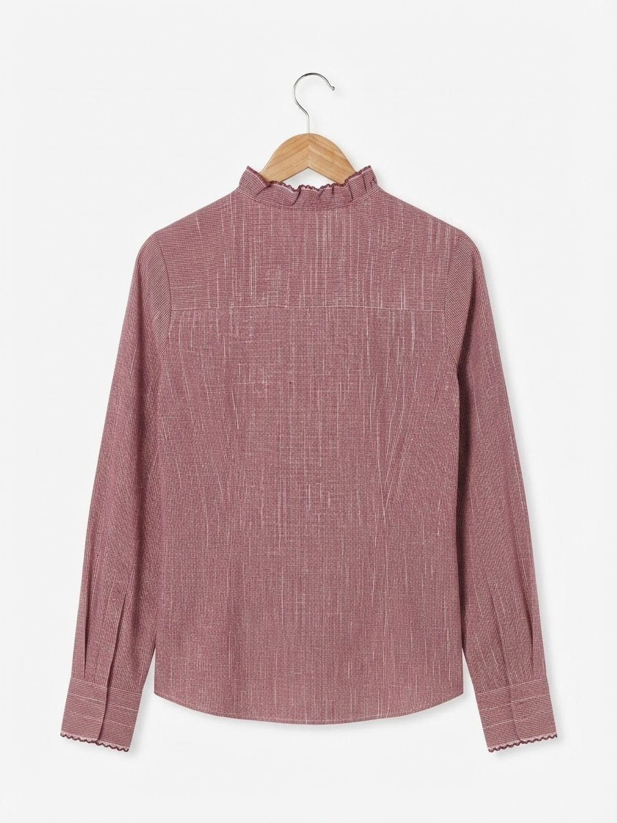 CAMISA CUADROS | CON VOLANTES