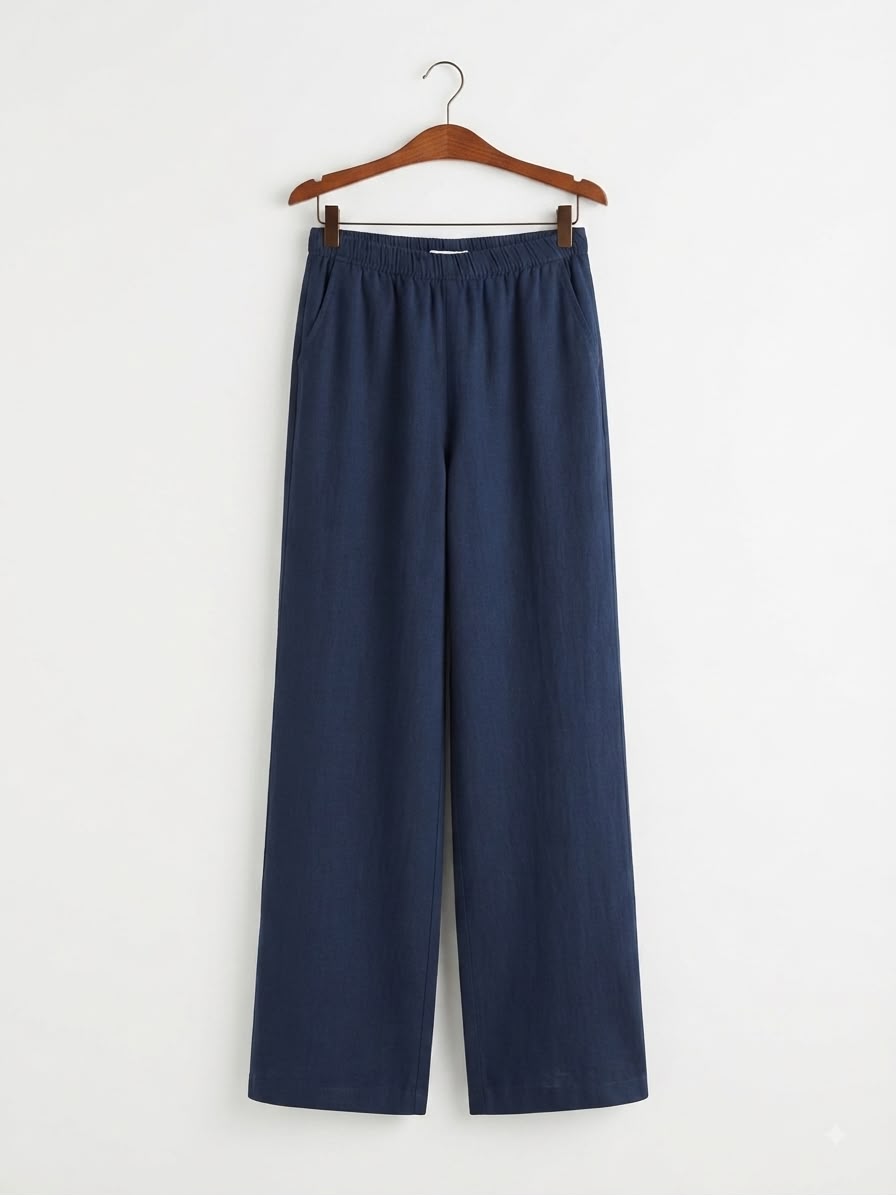 Pantalón Esencial | Algodón efecto Lino