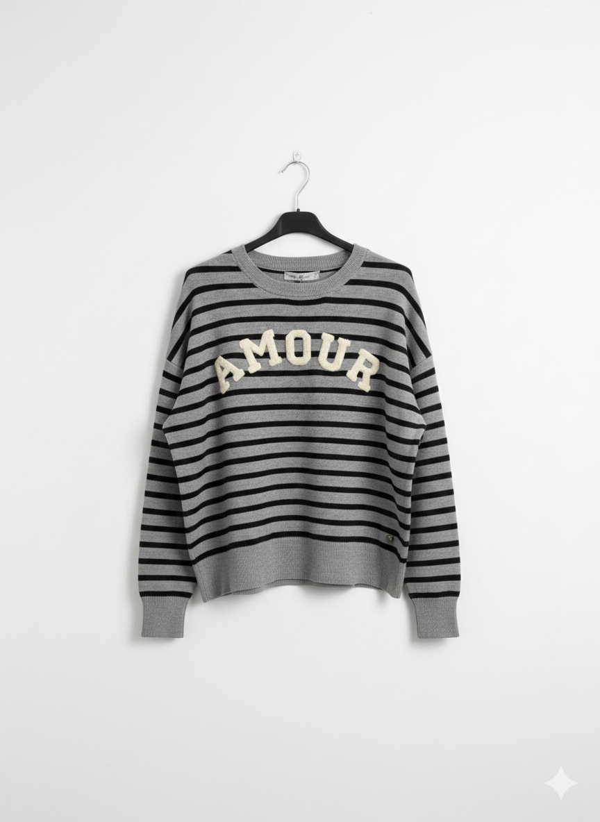 Jersey de Punto Rayas "Amour"