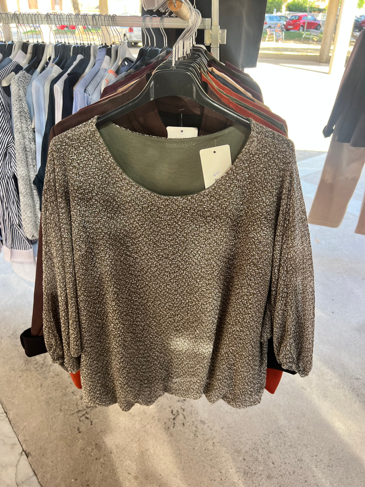 Jersey Punto | Jaspeado Manga Murciélago