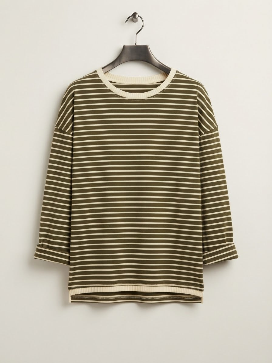 Camiseta Rayas | Ribete Contraste