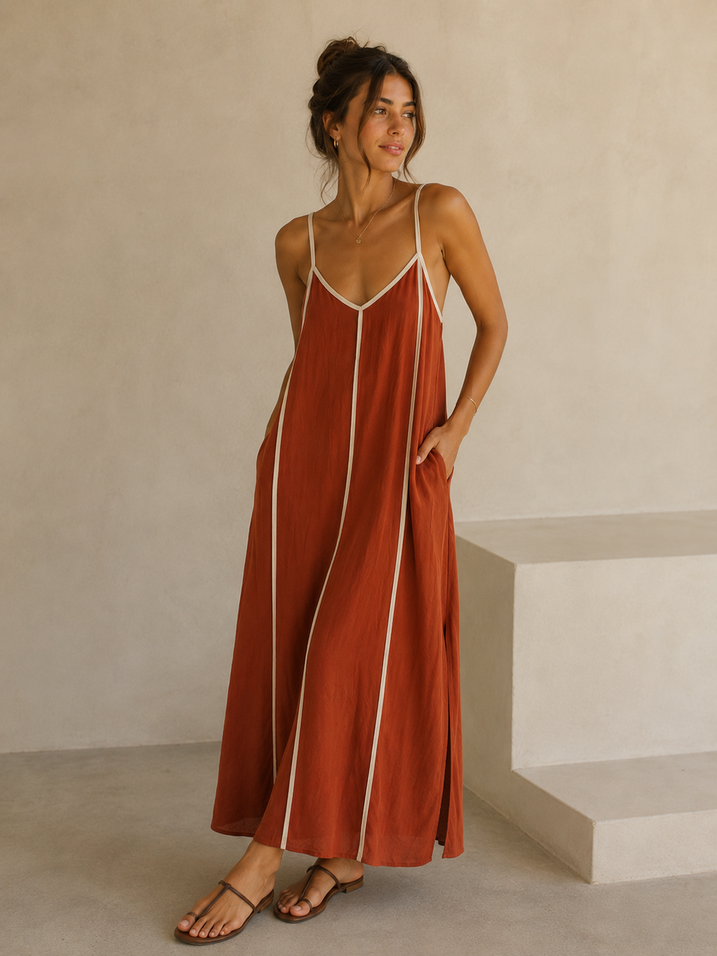 VESTIDO MAXI DE TIRANTES | SOFÍA