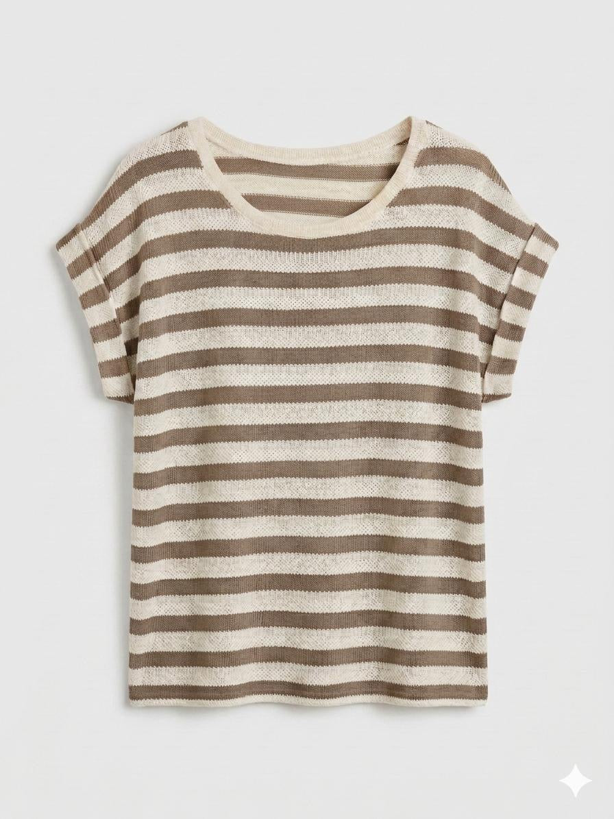 Camiseta de Punto Rayado