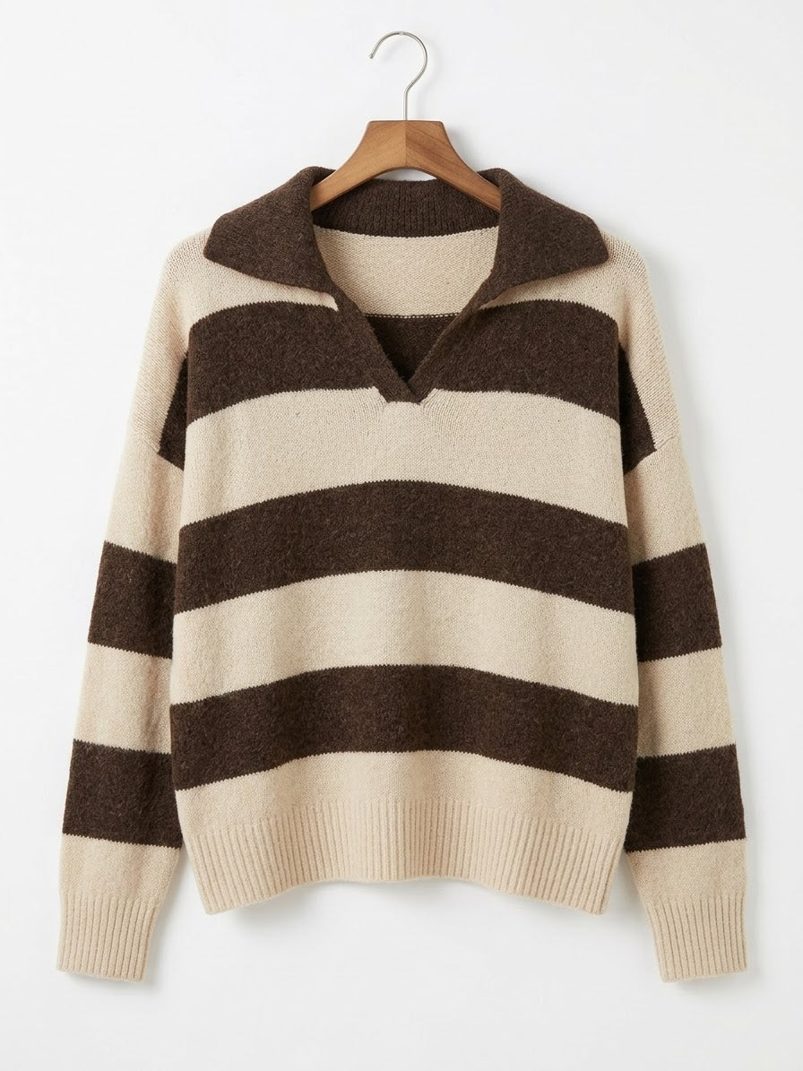 Jersey Polo| Oversize Rayas Horizontales
