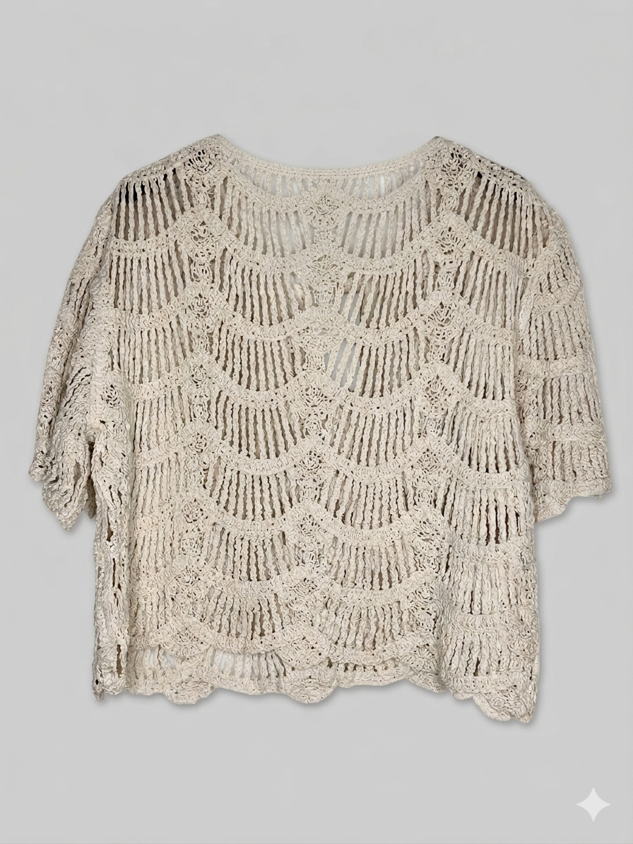 Top Crochet con Lentejuelas