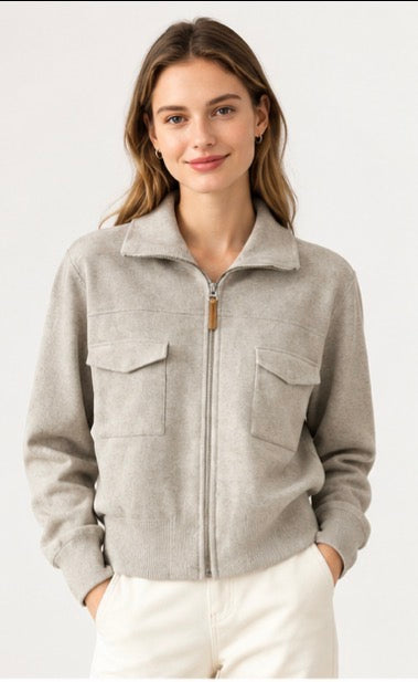 Chaqueta Punto | Corta con Cremallera