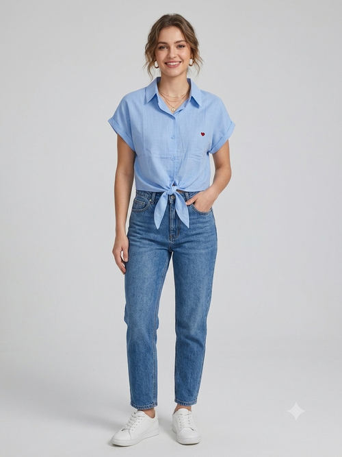 Camisa Algodón| Corazón y Nudo