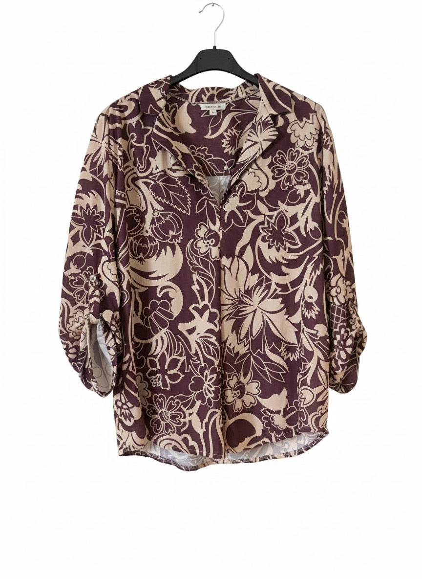 Blusa estampada talla grande