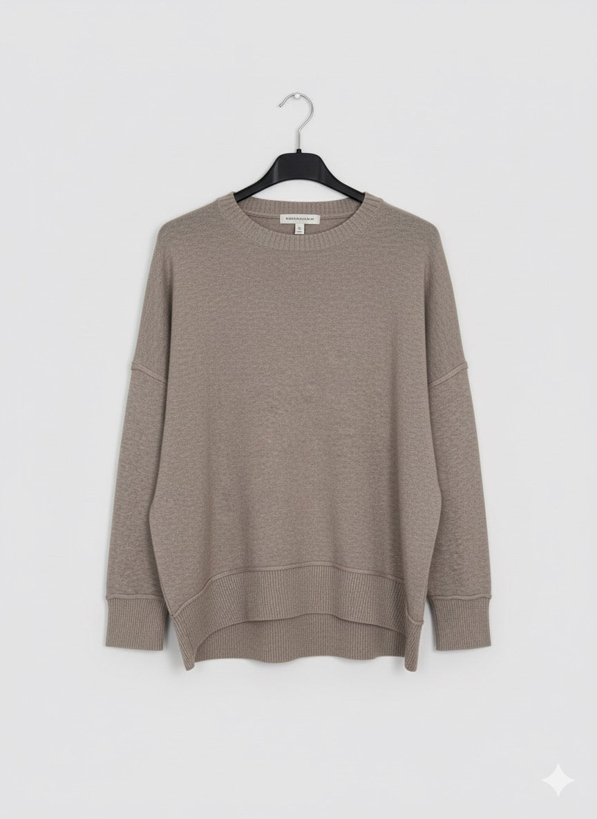 Jersey Oversize con Costuras Vistas - Talla Grande