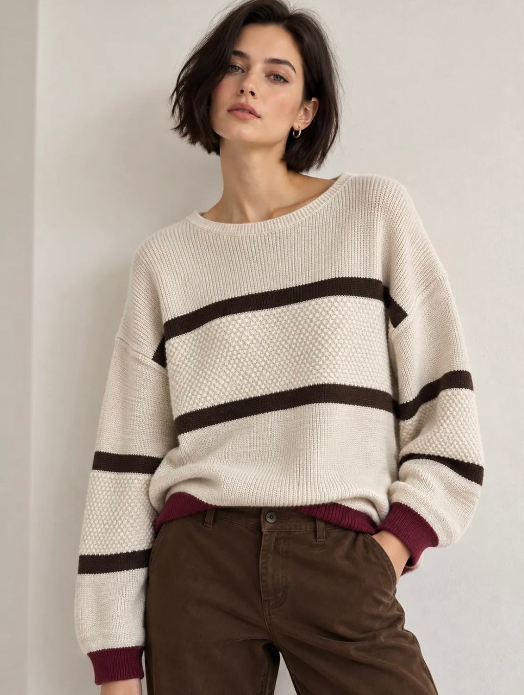 Jersey de Punto | Rayas y Textura