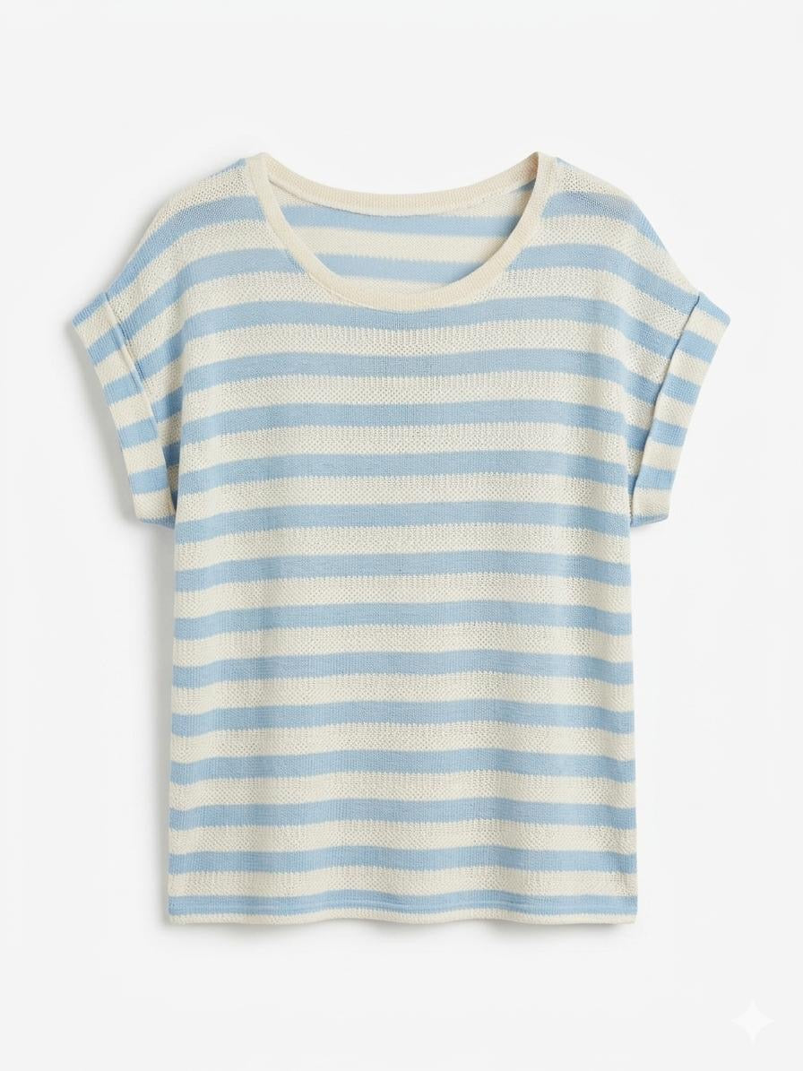Camiseta de Punto Rayado