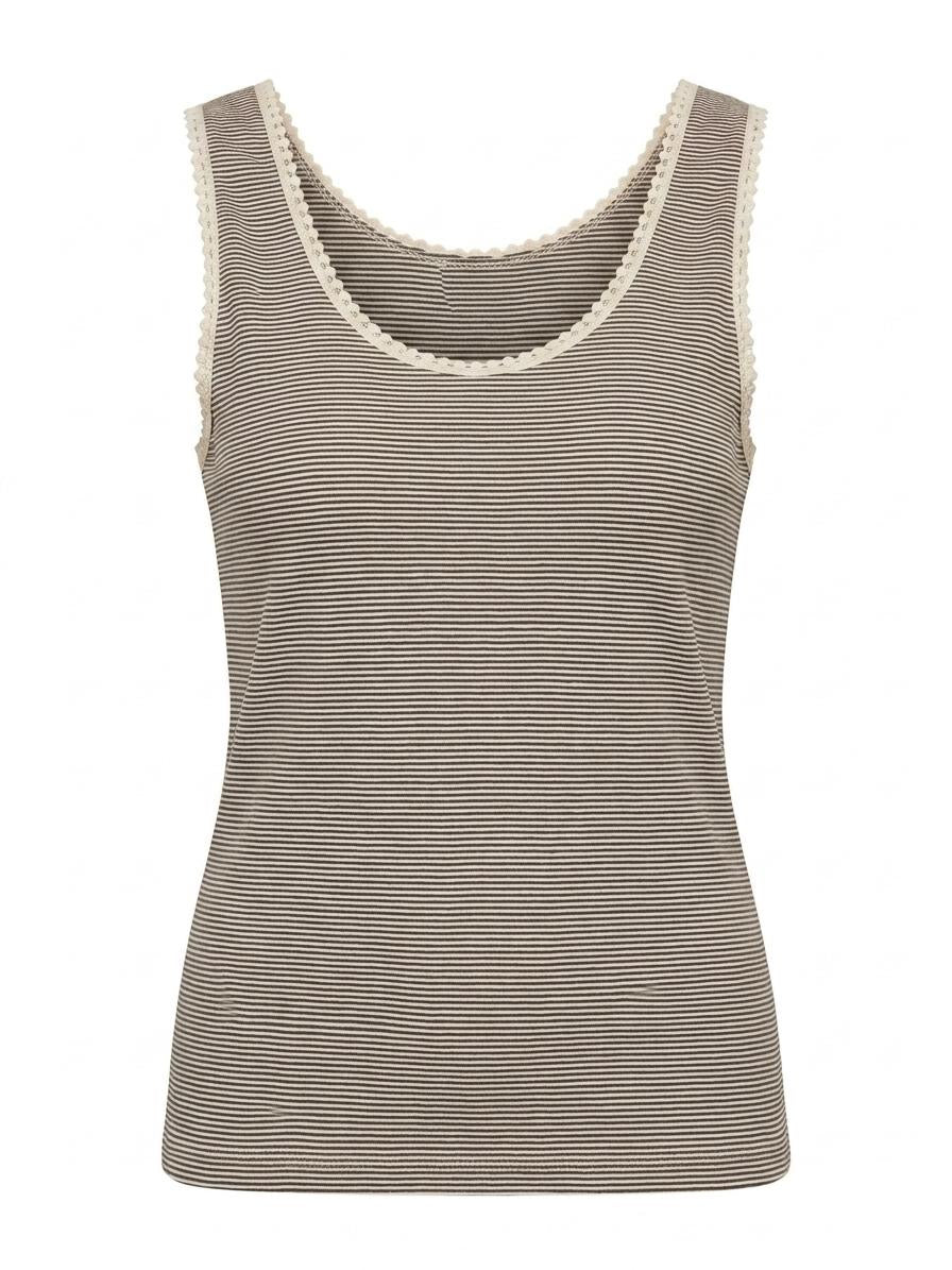 Camiseta de Tirantes con Detalle de Bolitas