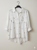 Camisa de Algodón con Bordado