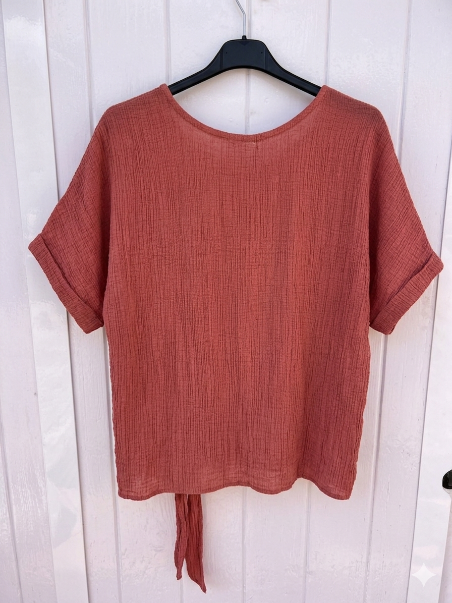 Blusa Rústica | Lazo Lateral