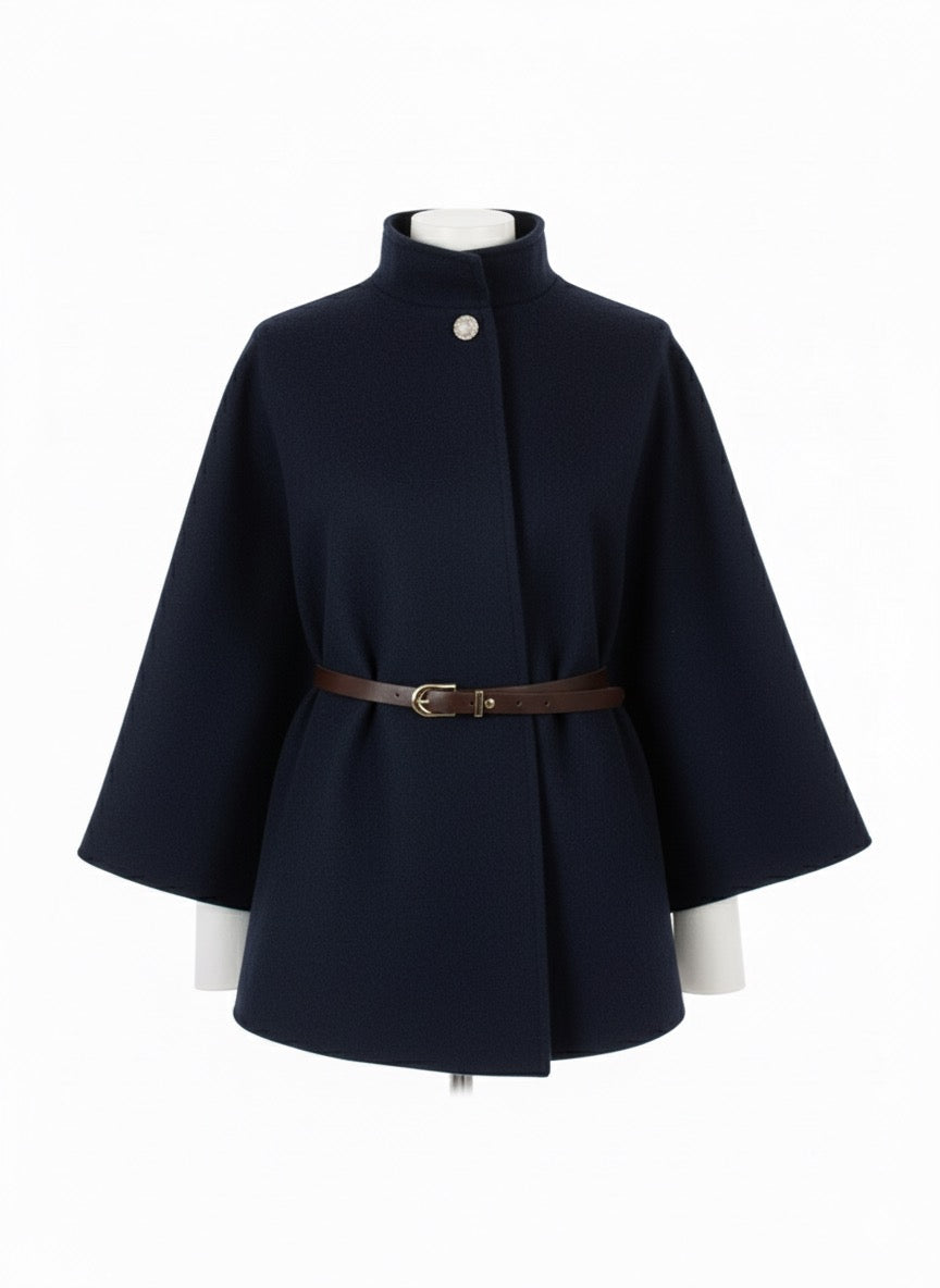 Poncho con cinturón