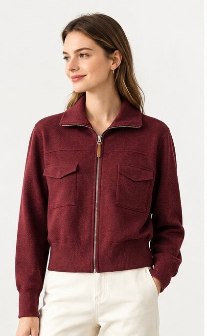 Chaqueta Punto | Corta con Cremallera