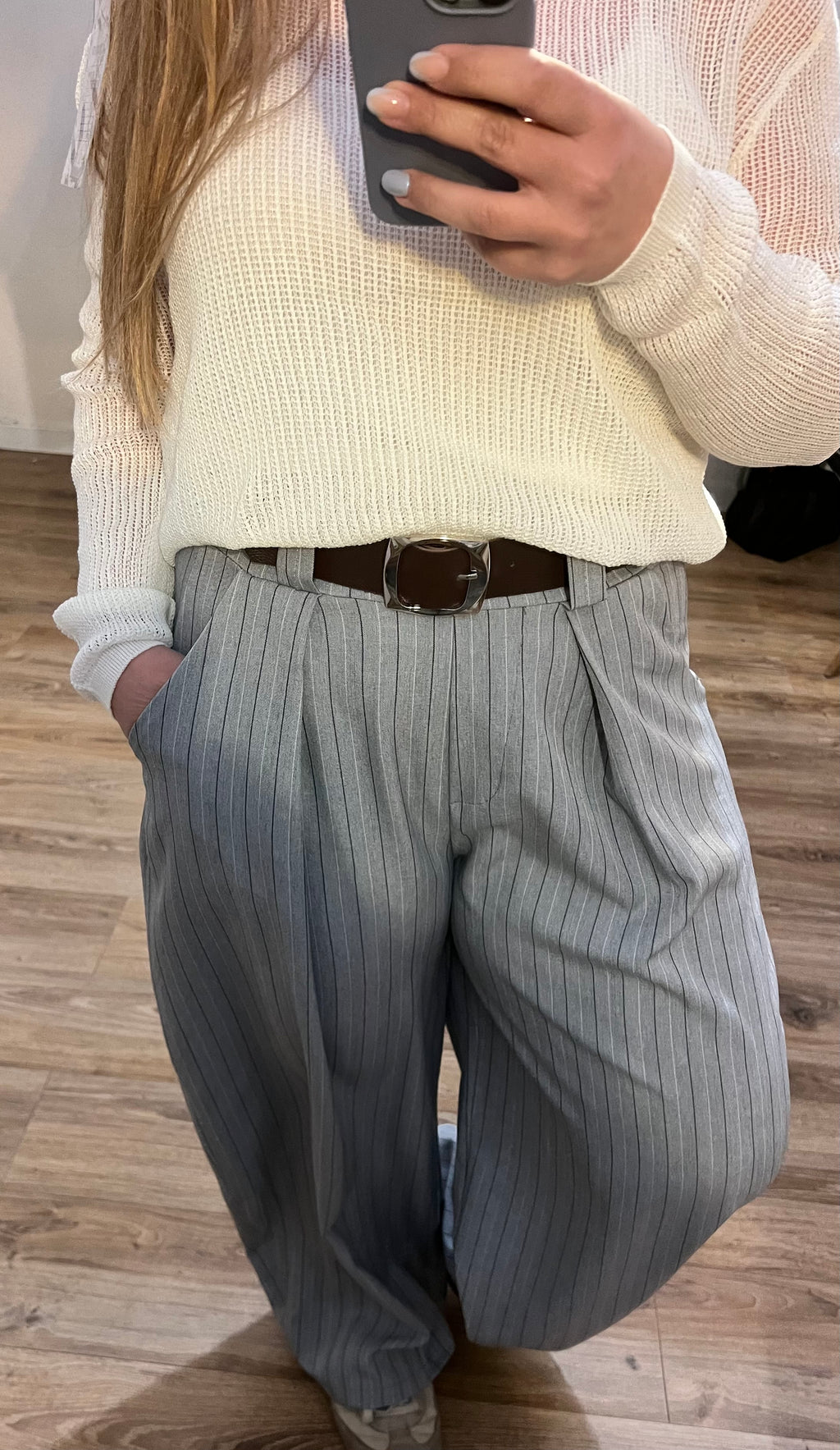 Pantalón fluido raya diplomática