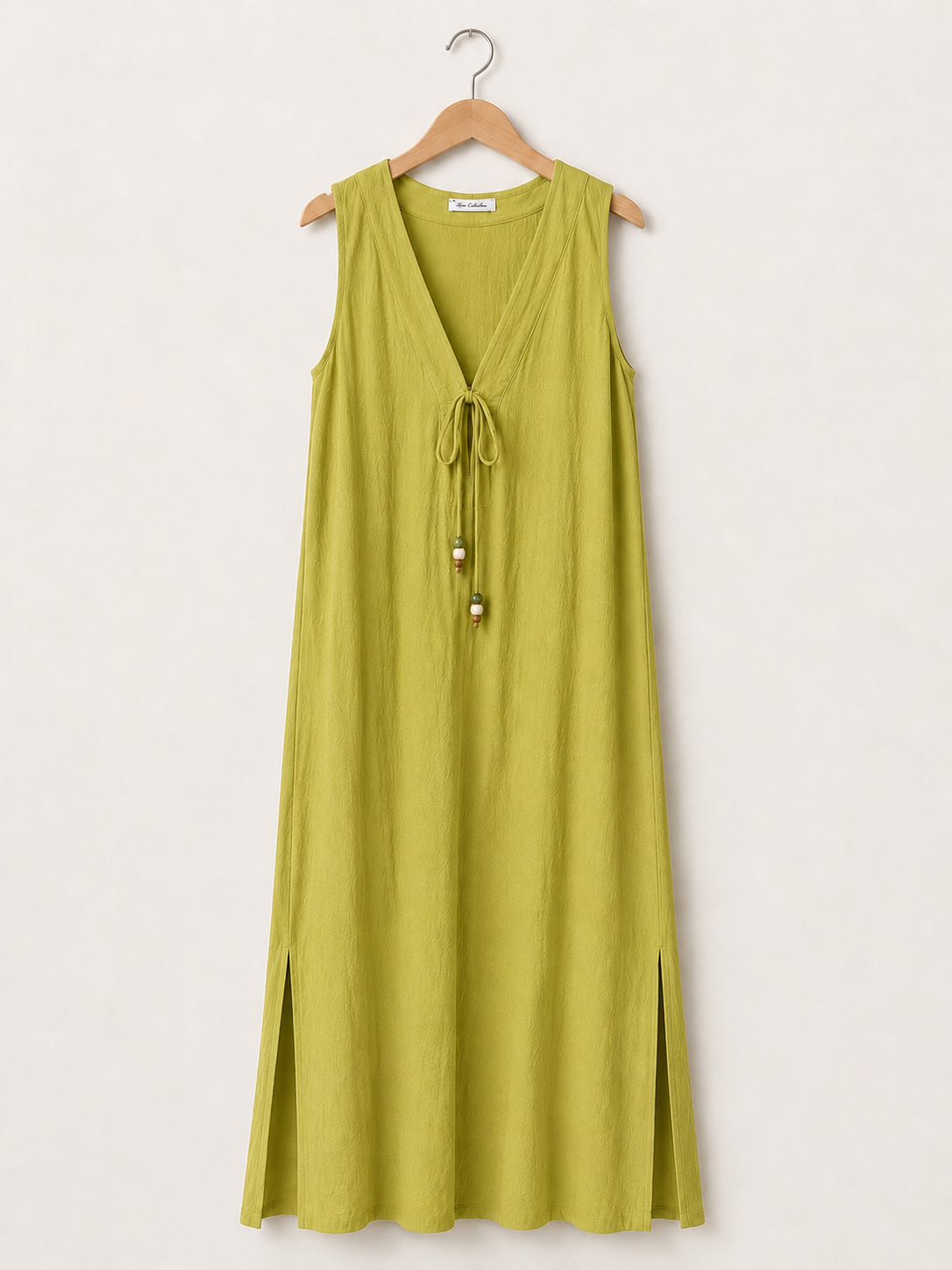 Vestido Largo | Tirante Ancho Con Bolsillos