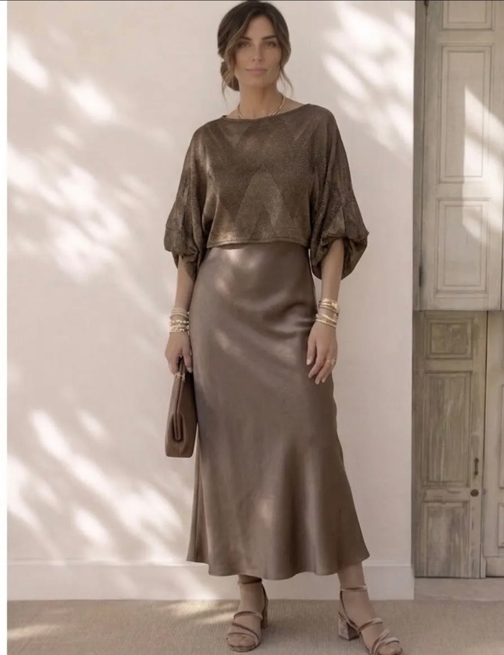 Vestido Largo| Raso Tirante Fino