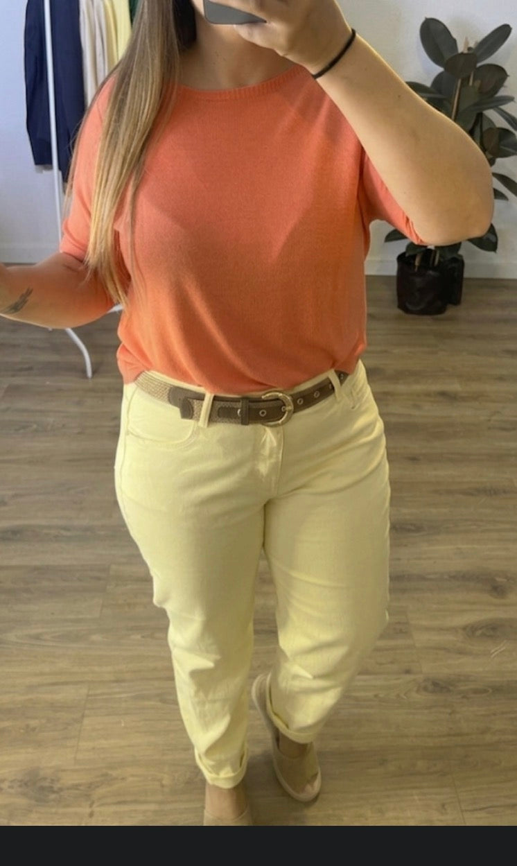 Pantalón Amarillo Pastel