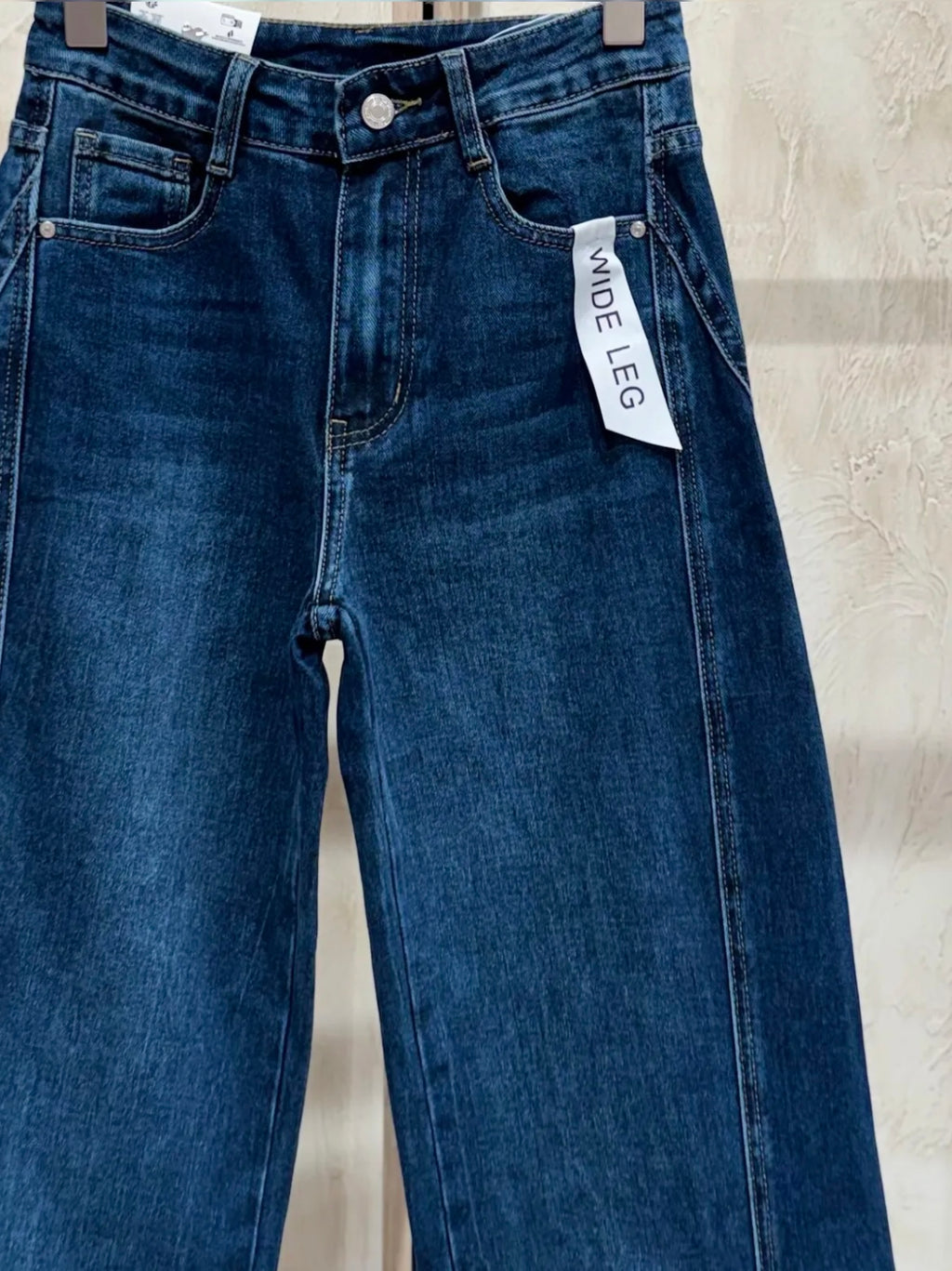 Pantalón Tejano | Wide Leg Costura