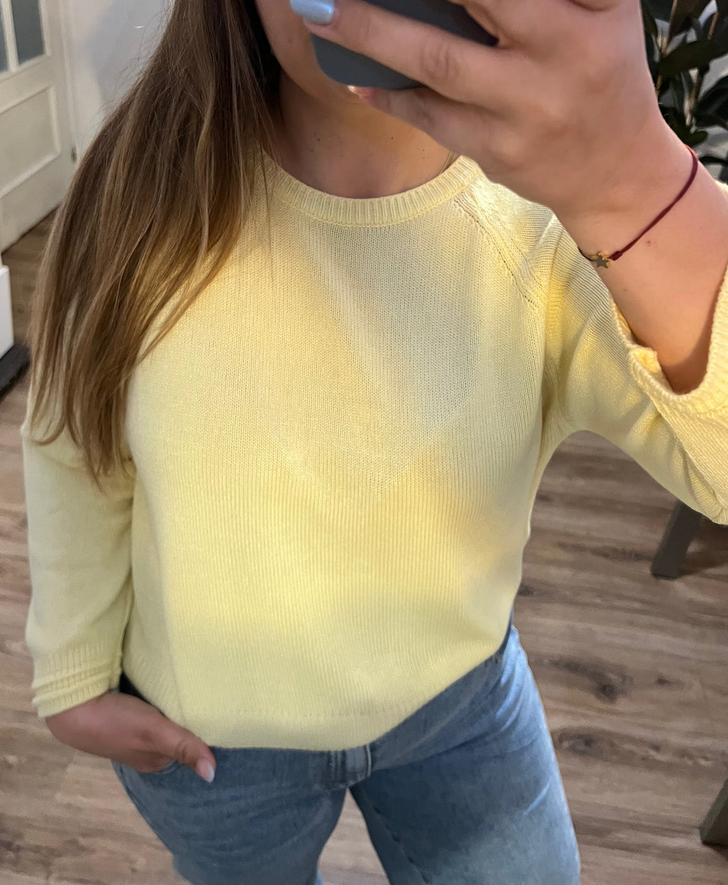 Jersey punto cuello redondo