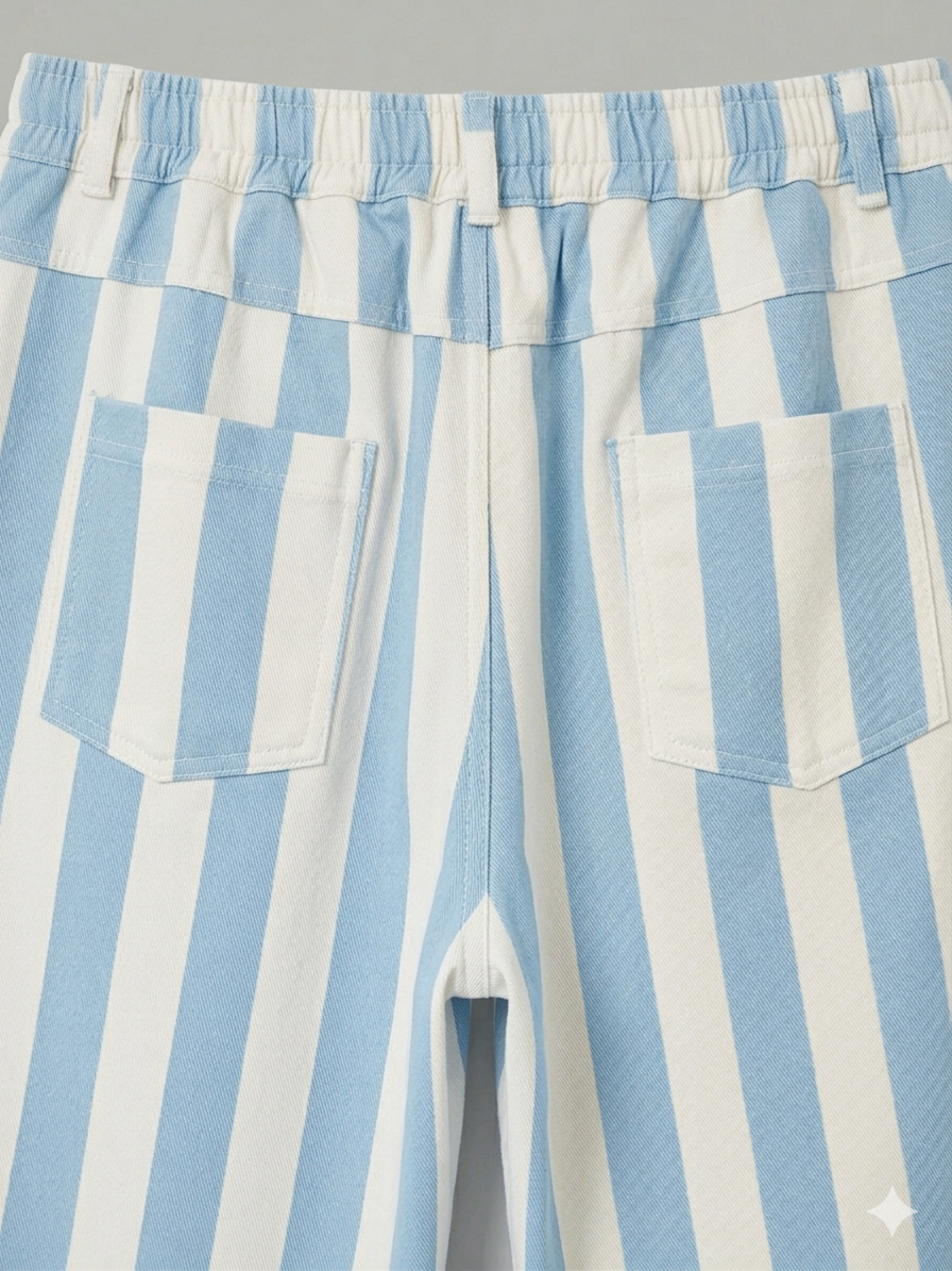 Pantalón Stripe Pop | Corte Mom Fit