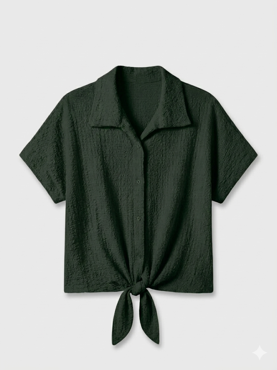 Camisa Crepé Lazo