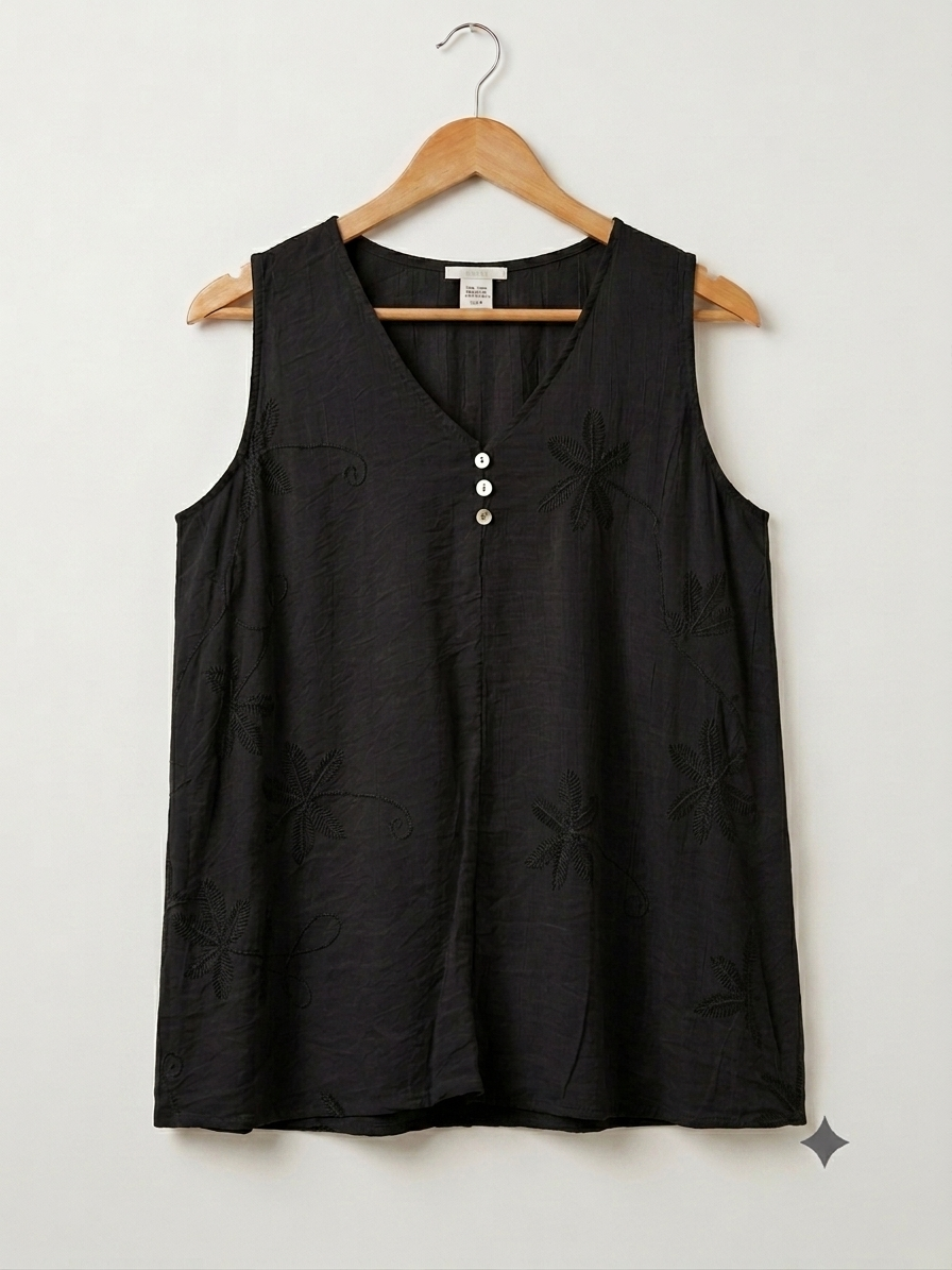 Blusa Viscosa | Bordado Floral