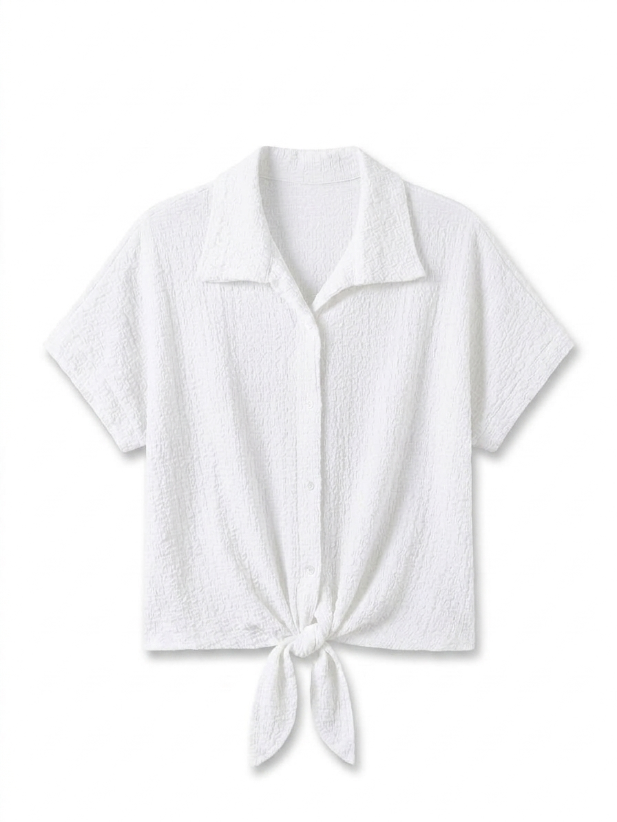 Camisa Crepé Lazo