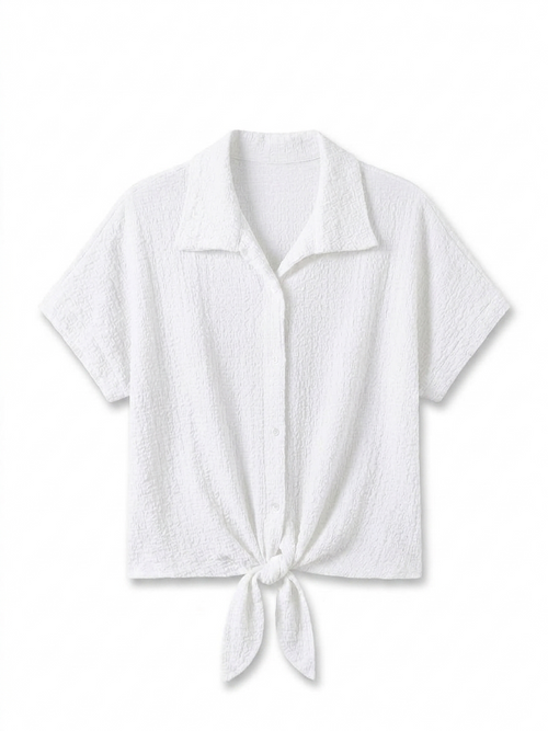 Camisa Crepé Lazo
