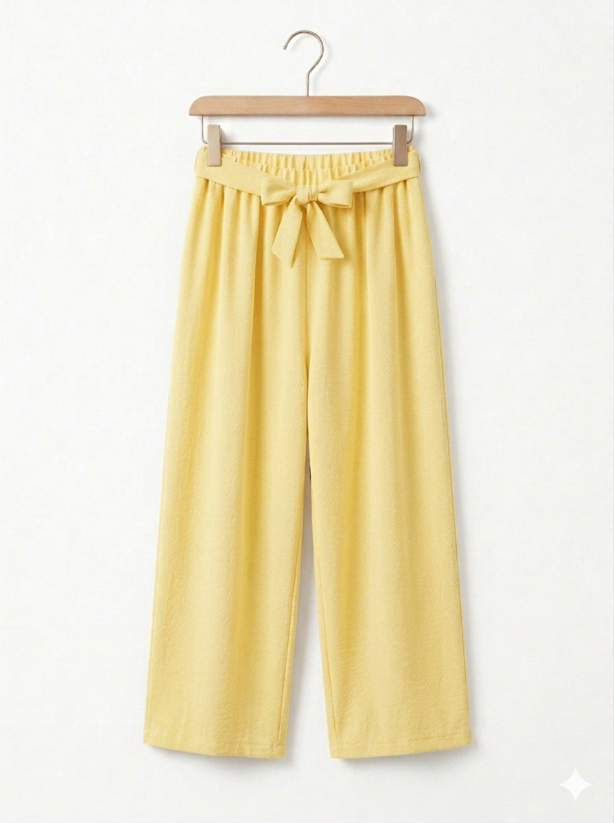 Pantalón Fluido Wide-Leg con Cintura Elástica