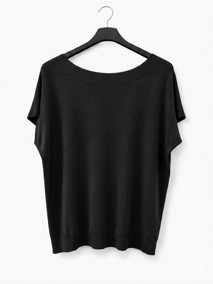 JERSEY PUNTO FINO | CUELLO BARCO