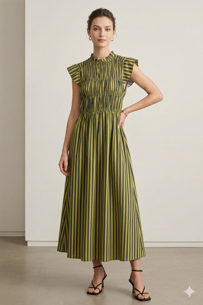 Vestido Largo Stripe