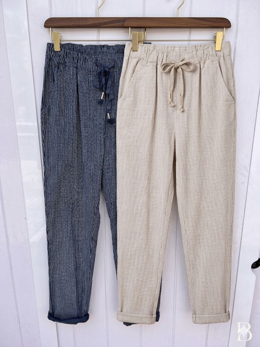 Pantalón Jogger de Rayas Finas