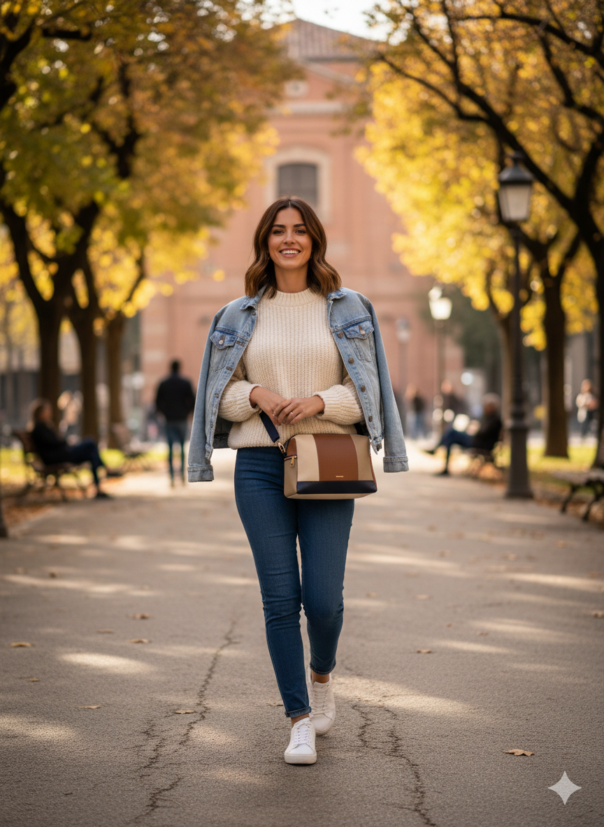 Bandolera Compacta de Diseño Color Block